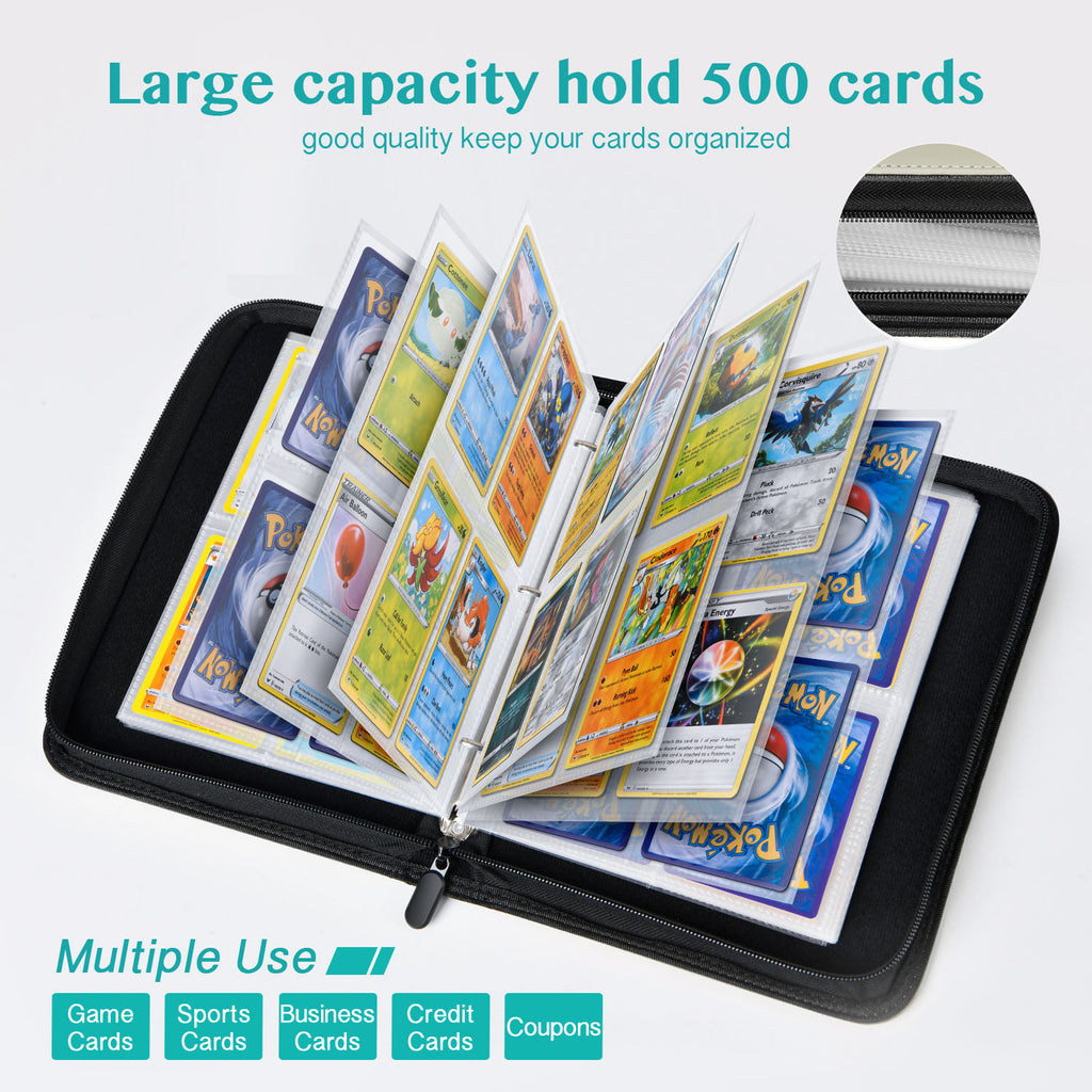  GHIUAN 400 Pockets Cards Binder for Soccer cards