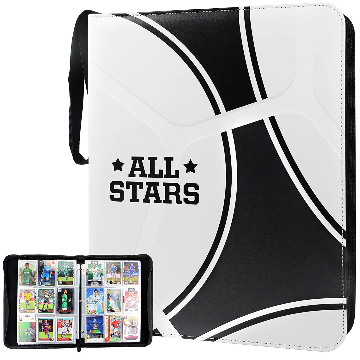 Sports Card Binder, Trading Card Binder 9 Pocket with 50 Sleeves Fits 900  Sport Cards, Sports Card H…See more Sports Card Binder, Trading Card Binder