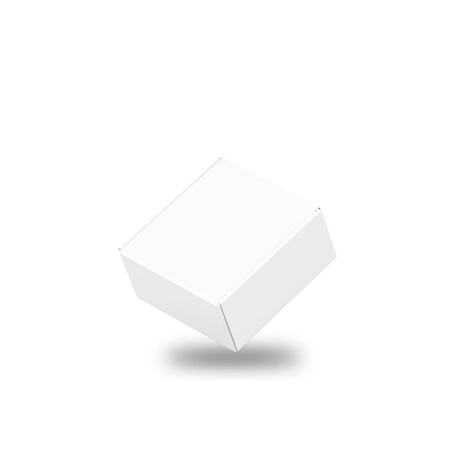 50 Pack Corrugated Cardboard Shipping Boxes - White