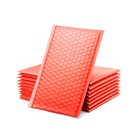 Poly Bubble Mailers Padded Envelopes - Red