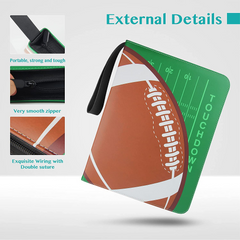 900 Pockets Sport Trading Cards Binder - Rugby Football Cards Binder